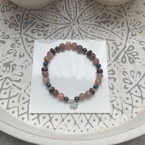 Rose Quartz of Madagascar beaded bracelet * 8 mm